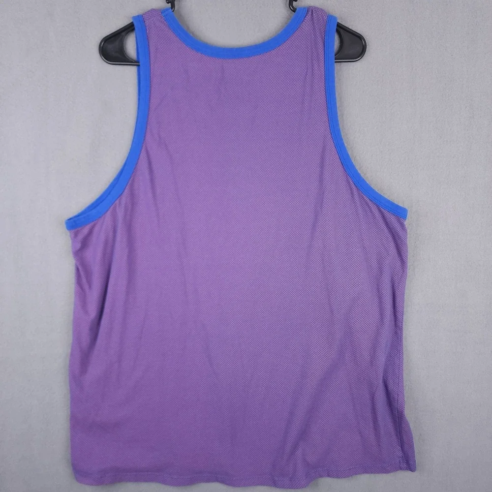 Nike Tank Top Mens XXL Purple Blue‎ Athletic Cut Graphic Sleeveless Streetwear